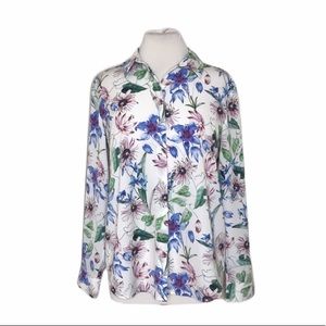 Floral Long Sleeve Button Down Shirt
